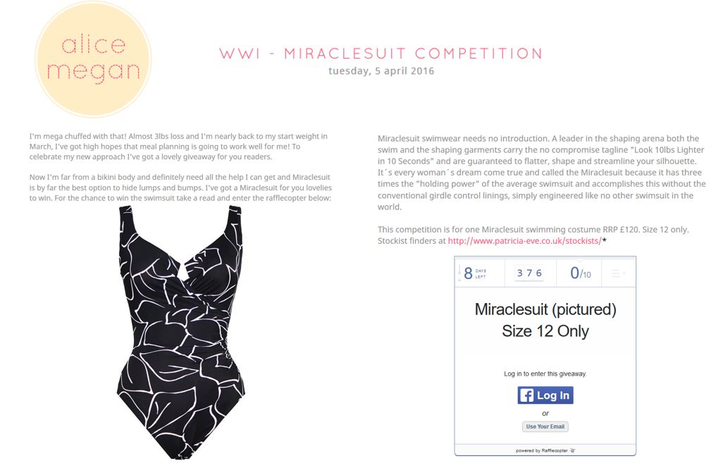 Miraclesuit swim competition - Alicemegan.com