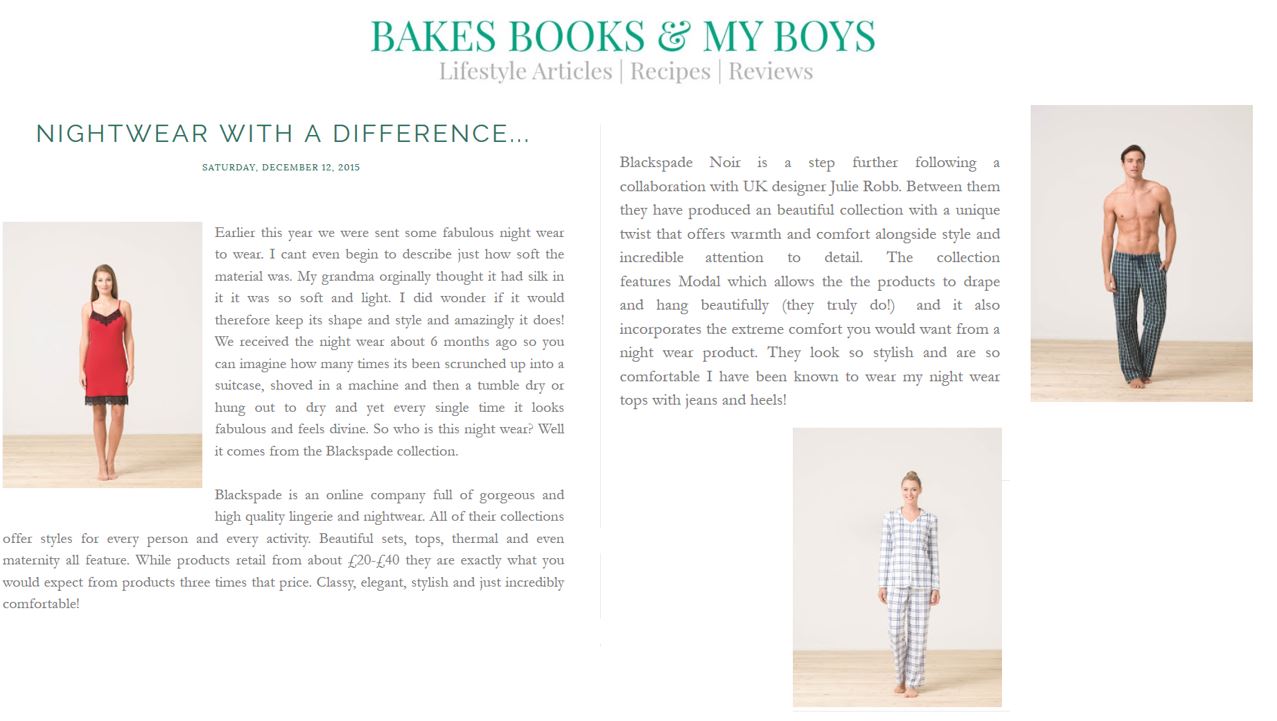 Balckspade bakes books & my boys