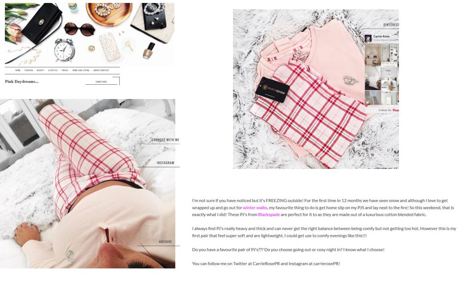 Blackspade PJ Letters of fashion blog review