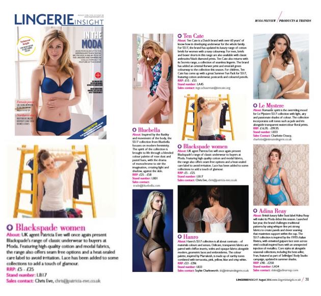 Blackspade moda lingerie insight