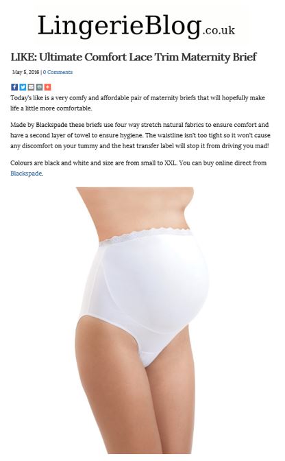 Lingerieblog like Blackspade Maternity Briefs