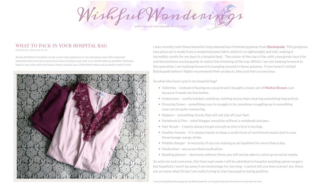 Blackspade review wishfull wonderings October