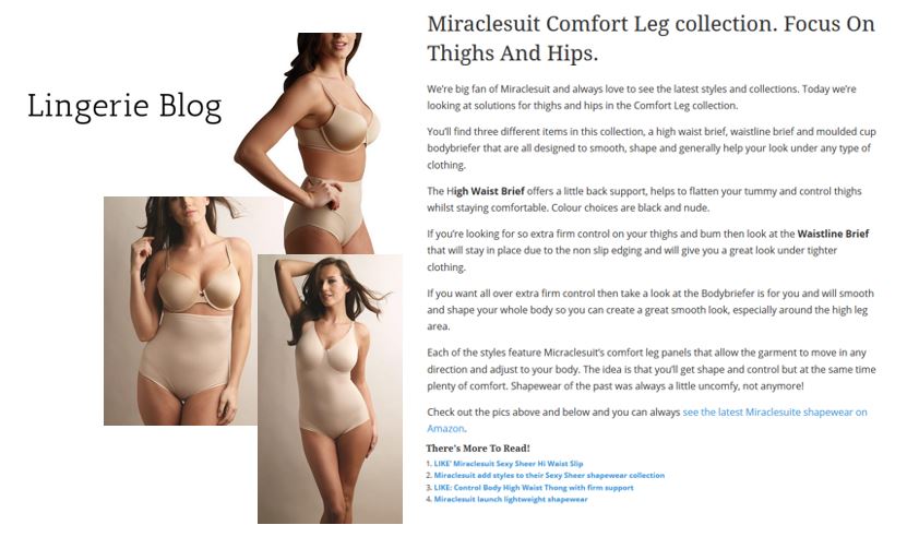 Miraclesuit Comfort leg Lingerieblog