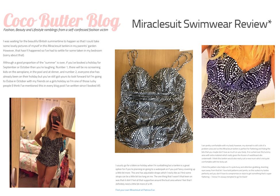 Miraclesuit review - cocobutterblog.co.uk