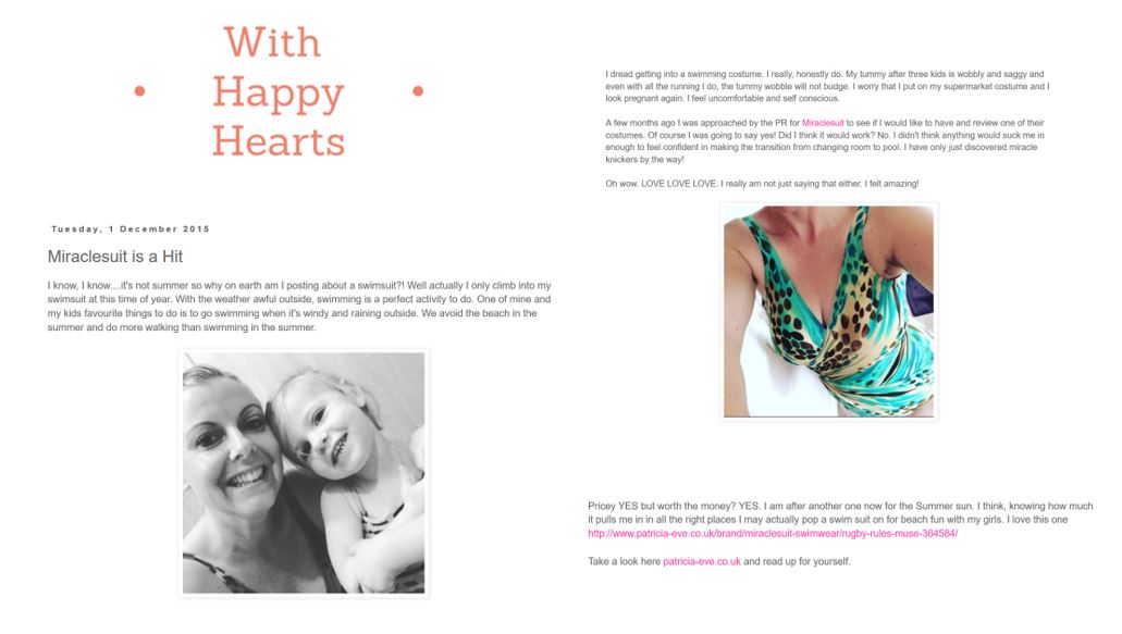 Miraclesuit - With happy hearts blog