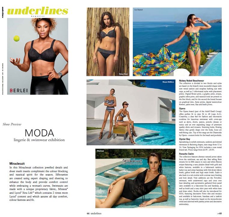 Miraclesuit in Underlines Moda Lingerie & Swimwear Exhibition Preview article