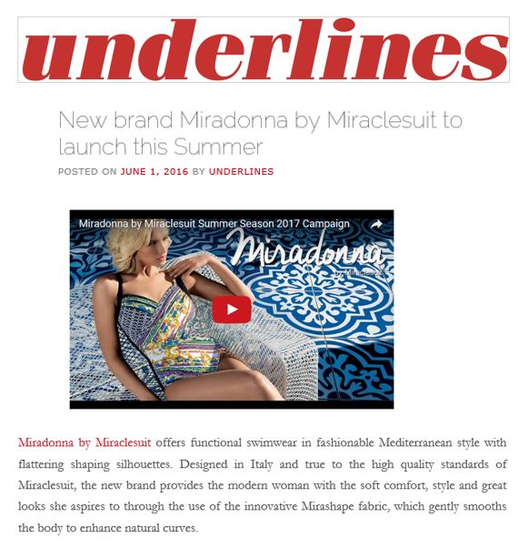 Miradonna Launch Underlines