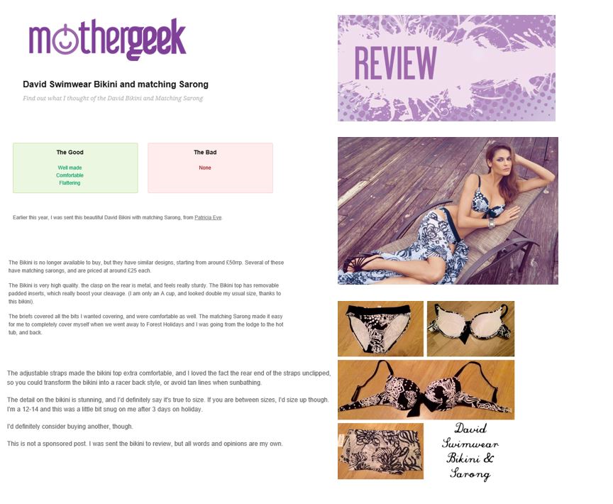 David Bikini review - Mothergeek