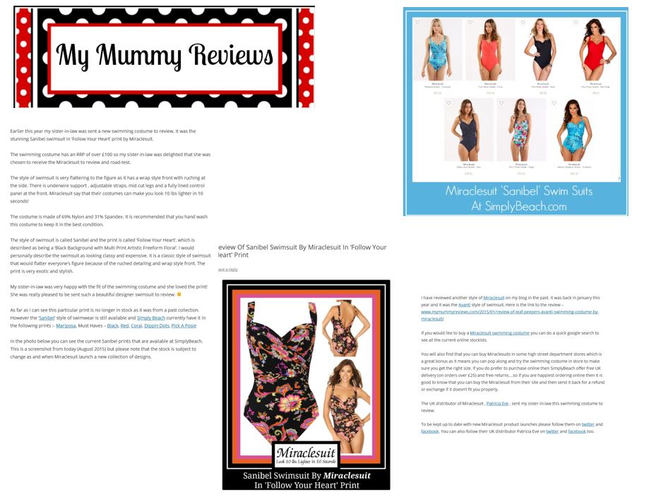 My Mummy Miraclesuit Blog review