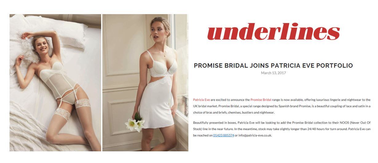 Promise Bridal Underlines