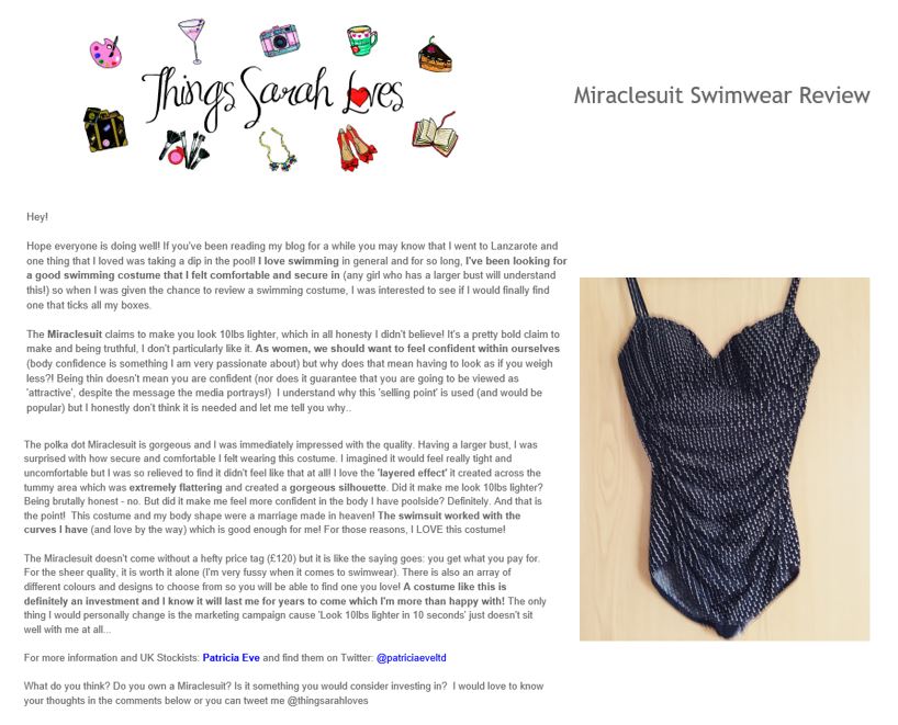 Miraclesuit swim blog review things sarah loves