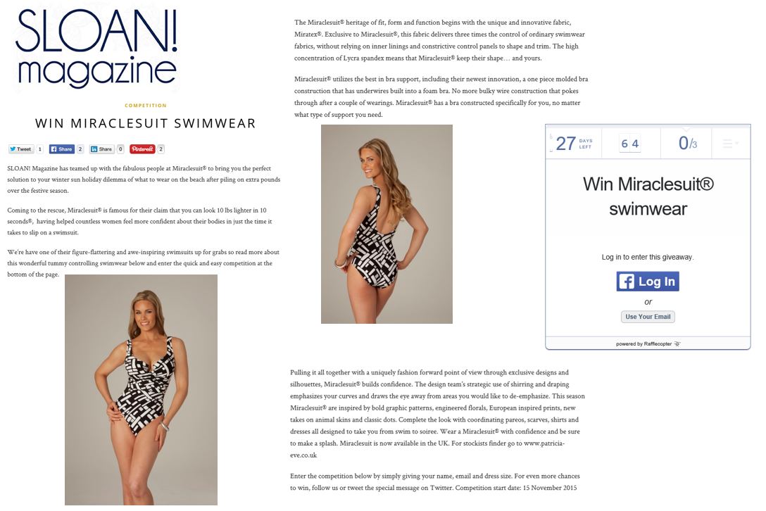 Miraclesuit Swim Competition - Sloane Magazine