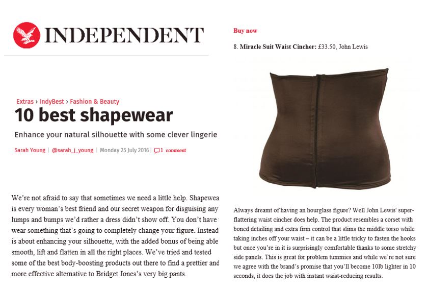 Waist Cincher The Independent 