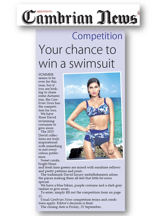 Miraclesuit competition - Cambrian news