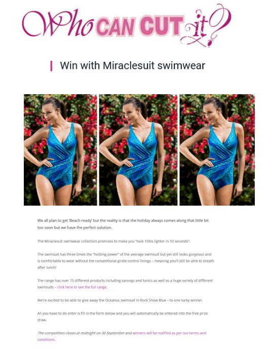 Miraclesuit competition - whocancutit.co.uk