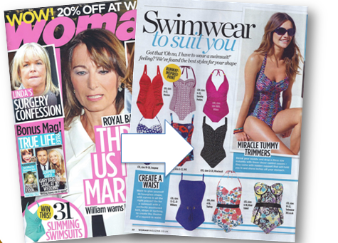 Miraclesuit featured in Woman Magazine